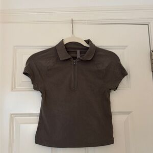 Brown Short Sleeve Polo Shirt